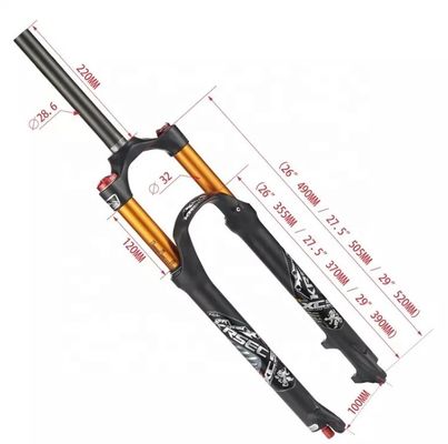Carbon-Material MTB Sepeda Air Shock Forks untuk 26/27.5/29 Inch BMX Sepeda di 2024