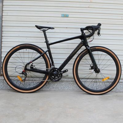 Karbon Frame Gravel Bike 700C*40C 11 Speed APEX Hidraulik Disc Brake untuk Balapan Jalan