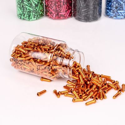 Aksesoris Sepeda Jalan Aluminium Line Inner Cable Cap Brake Wire End Cap Kira-kira 1.2cm