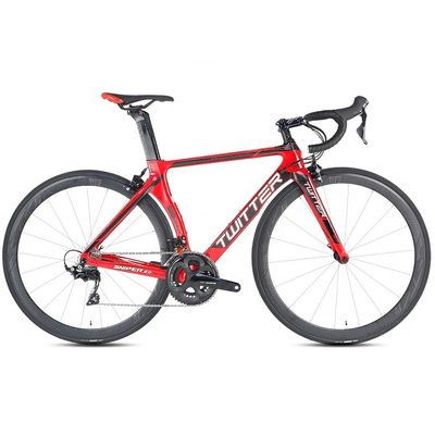 TWITTER R7000-22 Speed Road Bike dengan Hidraulik Disc Brake dan Carbon Fiber Frame