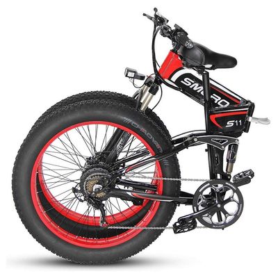 Sepeda Listrik Ban Lemak Lipat 13AH SMLRO S11 26x4.0 Inch 48V 1000W Motor 7 Kecepatan