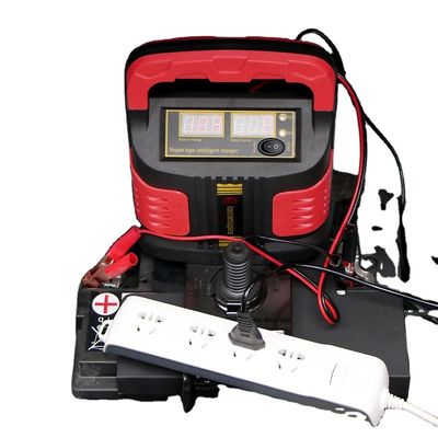 Tiroflx General 15A Intelligent Auto Battery Charger untuk Mobil dan Sepeda Motor 12V/24V