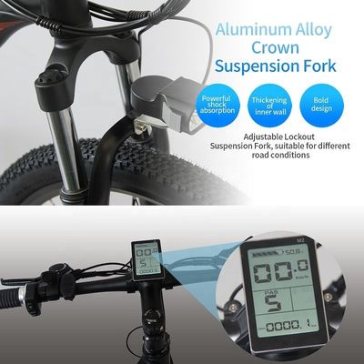 Electric Mountain Bike 26 &quot;E-Bike dengan Baterai Lithium 48V 13Ah dan Motor 500W yang Kuat