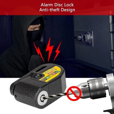 110dB Vibration Alarm Sepeda Motor Lock untuk Anti-pencurian Waterproof Keamanan