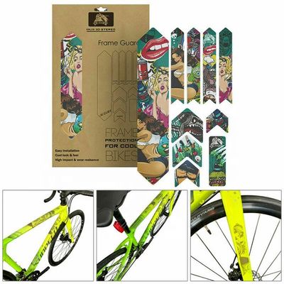 Stiker Sepeda PVC untuk Perlindungan Kerangka MTB Anti-Slip dan Desain Sepeda Jalan yang Disesuaikan