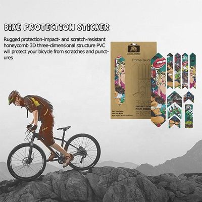 Stiker Sepeda PVC untuk Perlindungan Kerangka MTB Anti-Slip dan Desain Sepeda Jalan yang Disesuaikan