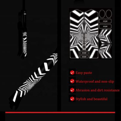 2021 ENLEE Reflective Fork Stickers MTB Road Bike/Scooter 3D Protective Film Bike Aksesoris