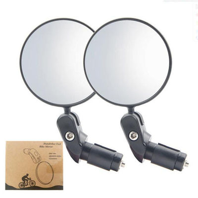 Angle Adjustable Kiri Kanan Handlebar Cermin Model Sepeda Sepeda Aksesoris dengan Baja