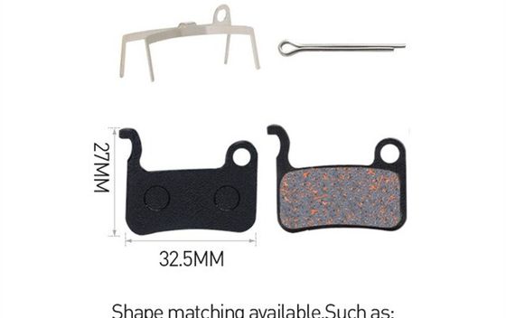 35x30.5mm Merah Metal Brake Pad untuk Resin MTB Mountain Bike Disc Rotor Braking Pads