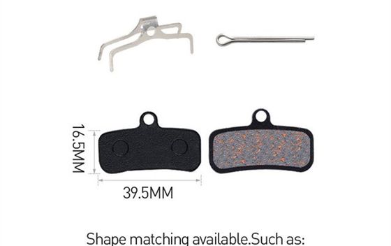 35x30.5mm Merah Metal Brake Pad untuk Resin MTB Mountain Bike Disc Rotor Braking Pads