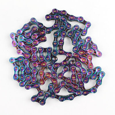 Full Hollow Stainless Steel Bike Chain untuk 2021 SUMC Sepeda Pelangi Kecepatan 9/10/11/12
