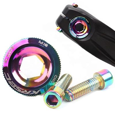 Kategori CRANK 2021 Bagian Sepeda Aluminium Berwarna-warni M18/M20 MTB Crankset Cover Screw