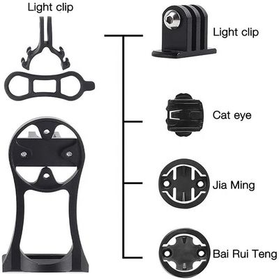 Stand speedometer sepeda kamera mobile dengan gunung batang sepeda dan pemegang senter